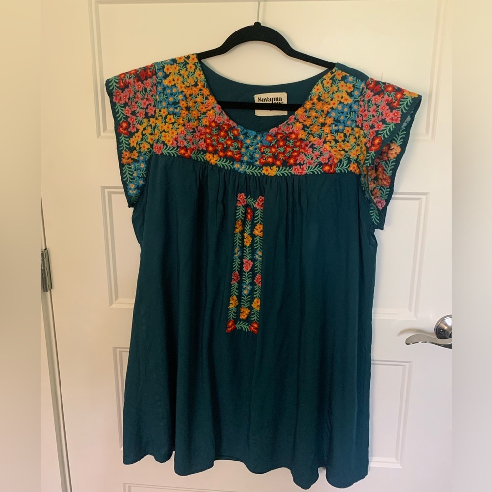 Cute summer dress with embroidery